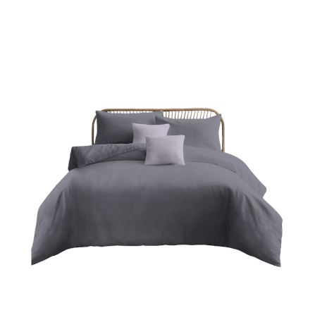 ชุดผ้าปูที่นอน 6 ฟุต 5 ชิ้น Ai by Akemi รุ่น ColourJoy 9557108491267 สี Grape Charcoal (ไม่รวมผ้านวม)_0